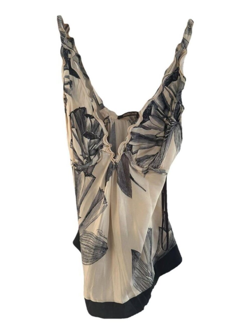 ROBERTO CAVALLI Silk Camisole Deep V camisole